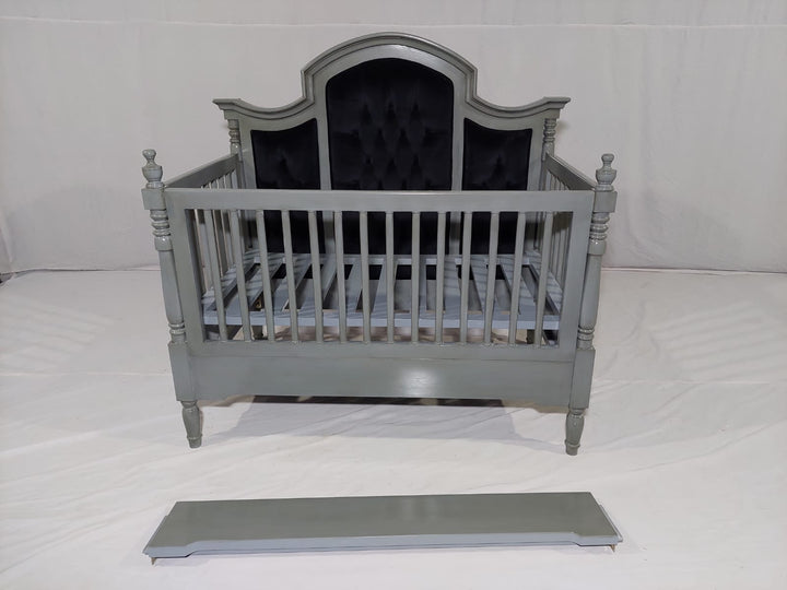 The Charcoal Elegance Grand Baby Cot