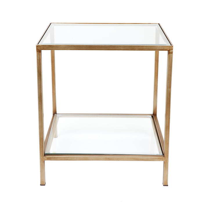 Cocktail Glass Square Side Table