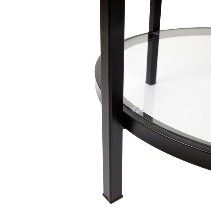 Cocktail Glass Round Side Table