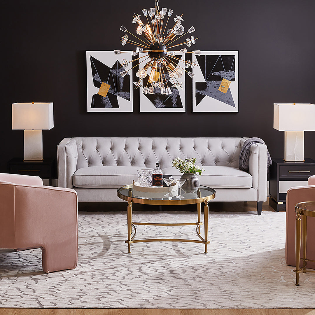 Tuxedo 3 Seater Tufted Sofa